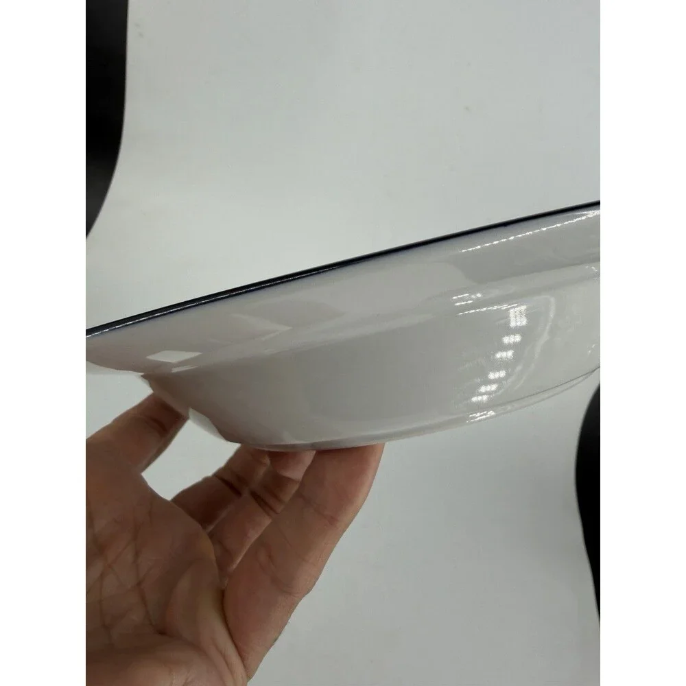 Dansk International Design Concerto Allegro TL Blue White Rim Soup Pasta Bowls 4